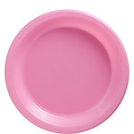 Baby Pink Plastic Plates - 23cm