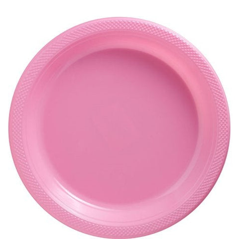 Baby Pink Plastic Plates - 23cm