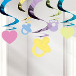 Baby Shower Hanging Swirl Decoration