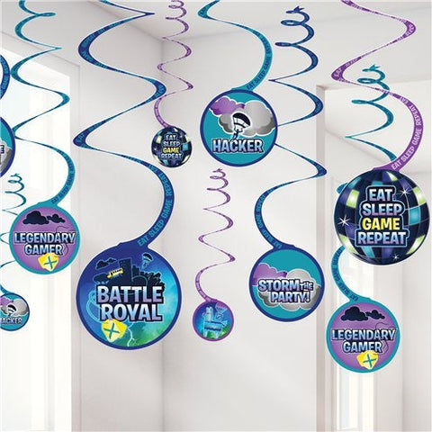 Battle Royal Hanging Swirl Decorations