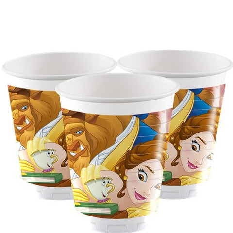 Beauty & The Beast Plastic Party Cups - 200ml