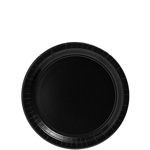 Black Paper Plates - 18cm