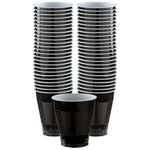 Black Plastic Cups - 473ml