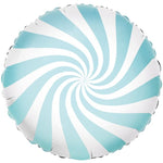 Blue Candy Stripe Balloon Bouquet