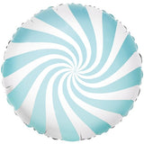 Blue Candy Stripe Balloon Bouquet