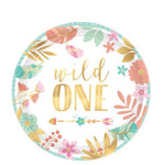 Boho Birthday Girl 'Wild One' Plates - 18cm