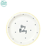 Born To Be Loved Paper Party Plates - 19cm