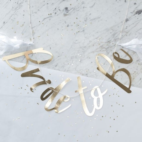 Bride to Be Gold Foil Bunting