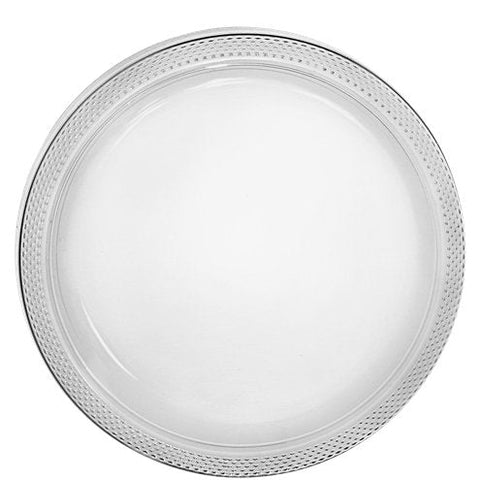 Clear Plastic Plates - 23cm