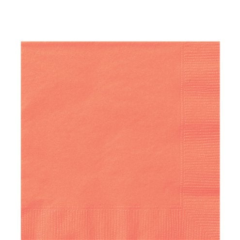 Coral Luncheon Napkins - 33cm
