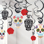 Day of the Dead Hanging Swirls - 60cm