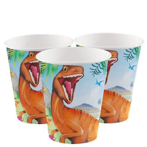 Dinosaur Adventure Party Paper Cups - 255ml