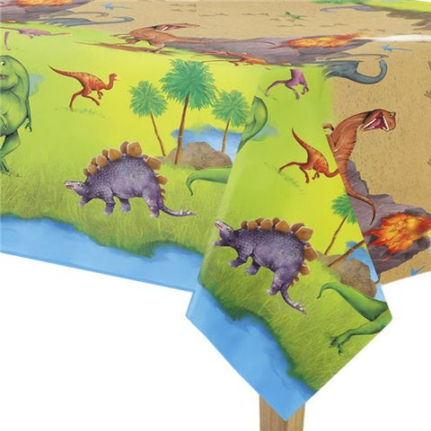 Dinosaur Adventure Tablecover - 1.37m x 2.13m Plastic