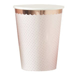Ditsy Floral Rose Gold Polka Dot Cups