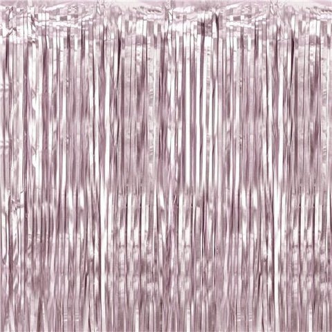 Dusky Pink Foil Curtain - 2.5m