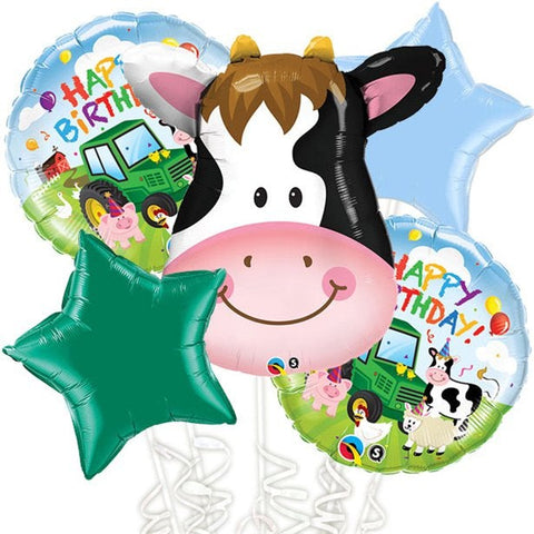 Farmyard Balloon Bouquet - Assorted Foil