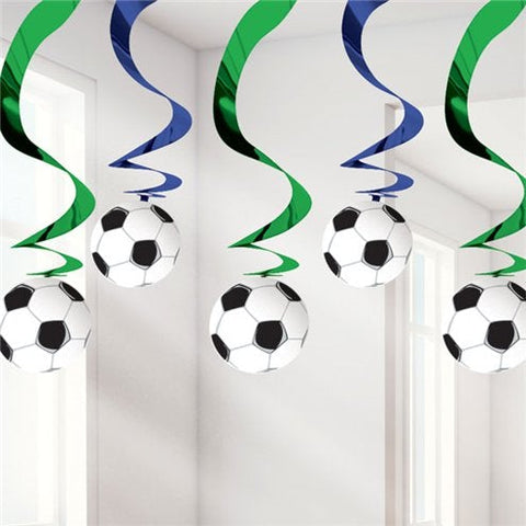 Football Hanging Swirls Decoration - 60cm