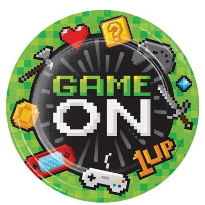Game On Party Plates - 22cm Paper Plates