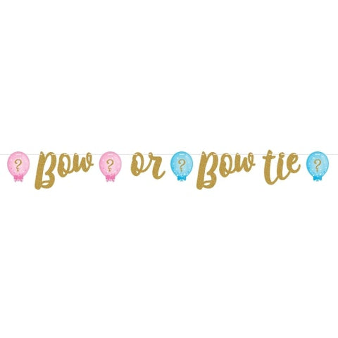 Gender Reveal Ribbon Banner