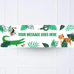 Go Wild Jungle Personalised Party Banner