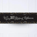 Gold Celebration 50th Personalised Party Banner