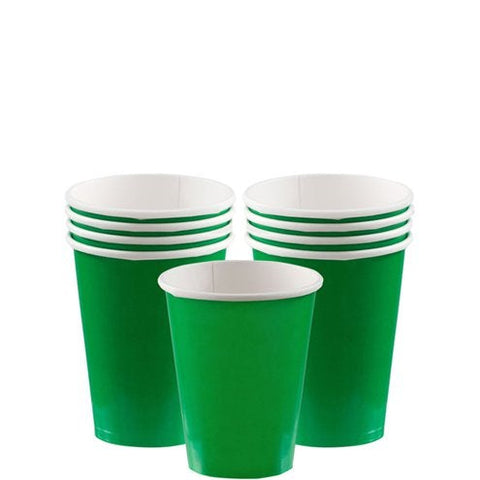 Green Paper Party Cups - 266ml