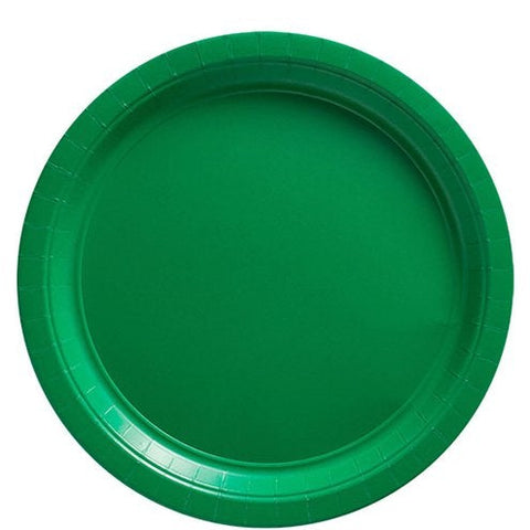 Green Paper Plates - 23cm