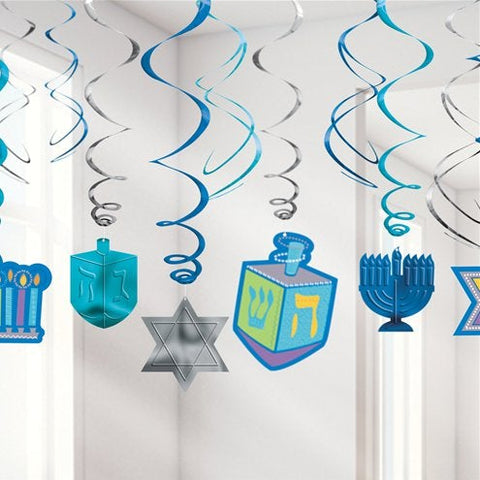 Hanukkah Hanging Swirl Decoration