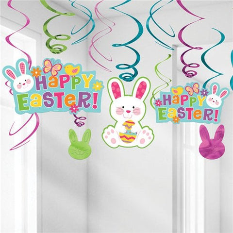 Happy Easter Hanging Swirls - 60cm