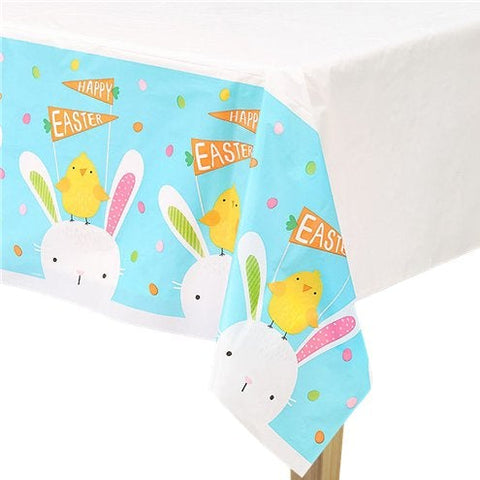 Hello Bunny Plastic Tablecover - 1.3x2.6m