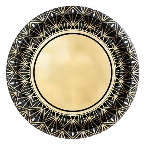 Hollywood Metallic Paper Dessert Plate - 18cm