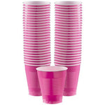 Hot Pink Plastic Cups - 473ml