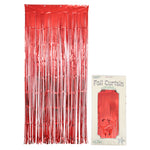 Red Foil Curtain - 2.5m
