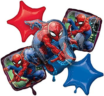 Marvel Spider-Man Balloon Bouquet of 5