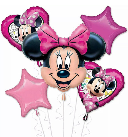 Disney Minnie Mouse Balloon Bouquet of 5