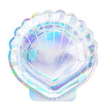 Iridescent Sea Shell Shaped Plates - 18.5cm