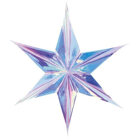 Iridescent Star Decoration - 40cm