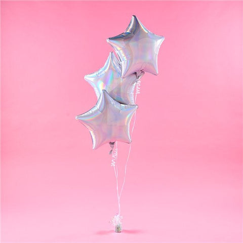 Iridescent Star Foil Balloon Kit