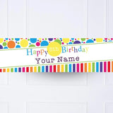 Kids Bright and Bold Personalised Party Banner