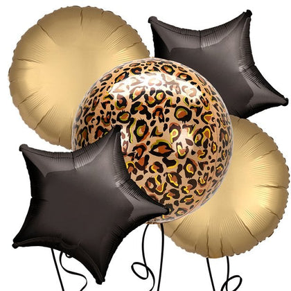 Leopard Orbz Foil Balloon Kit