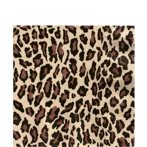 Leopard Print Luncheon Napkins - 33cm