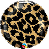 Leopard Round Foil Balloon Kit