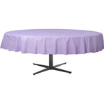 Lilac Round Tablecover - Plastic - 2.1m