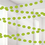 Lime Green Glitter Hanging String Decorations - 2.1m