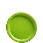 Lime Green Paper Plates - 18cm