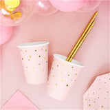 Little Star Pastel Pink Paper Cups - 260ml