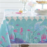 Magical Mermaid Plastic Tablecover - 1.4m x 2.1m