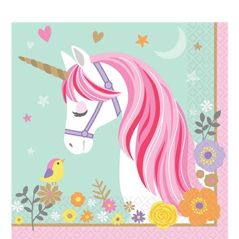 Magical Unicorn Paper Luncheon Napkins - 33cm