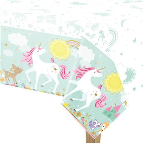 Magical Unicorn Plastic Tablecover - 1.2m x 1.8m