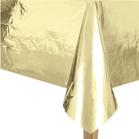 Metallic Gold Foil Tablecover - 1.4m x 2.7m